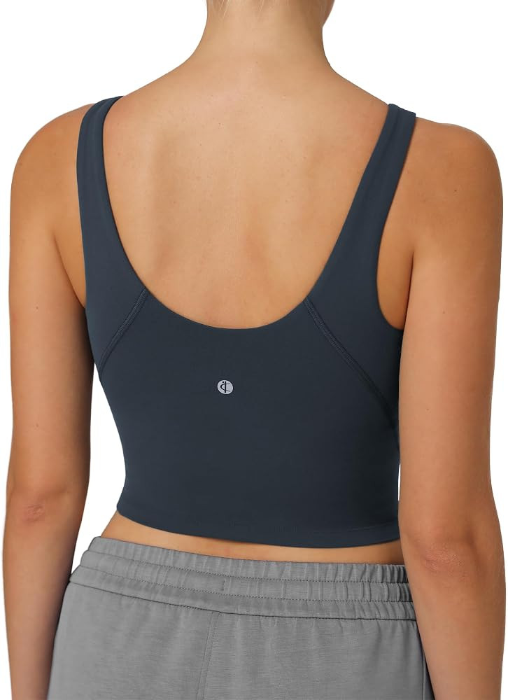 Colorfulkoala Dreamlux Women's High\u2011Neck U\u2011Back Padded Sports Bra | Amazon (US)