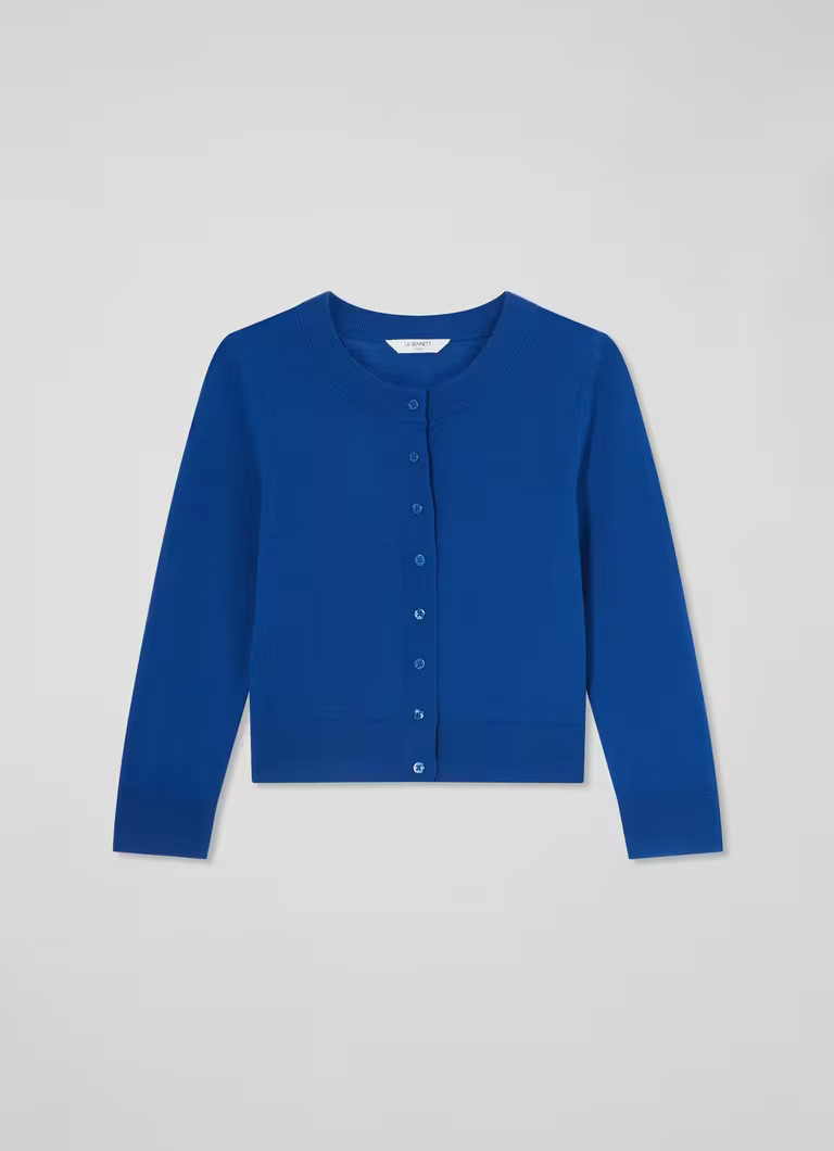 Connie Mazarine Blue Cardigan | L.K. Bennett (UK)