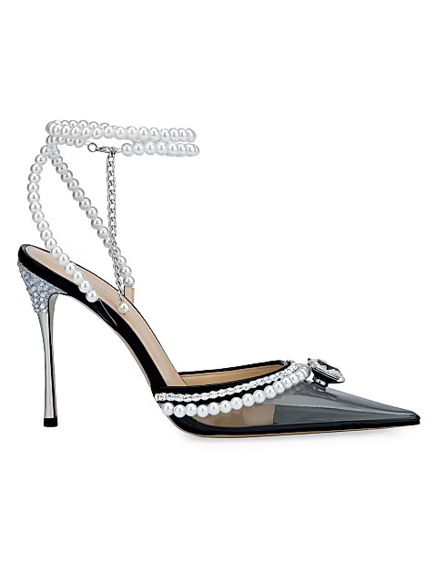 MACH & MACH Diamond of Elizabeth Embellished PVC Pumps | Saks Fifth Avenue