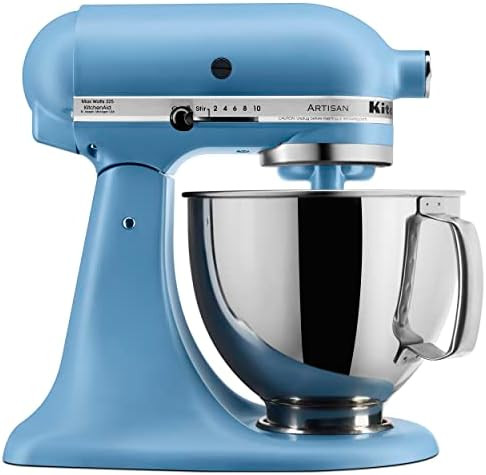 KitchenAid Artisan Series 5 Quart Tilt Head Stand Mixer with Pouring Shield KSM150PS, Blue Velvet | Amazon (US)