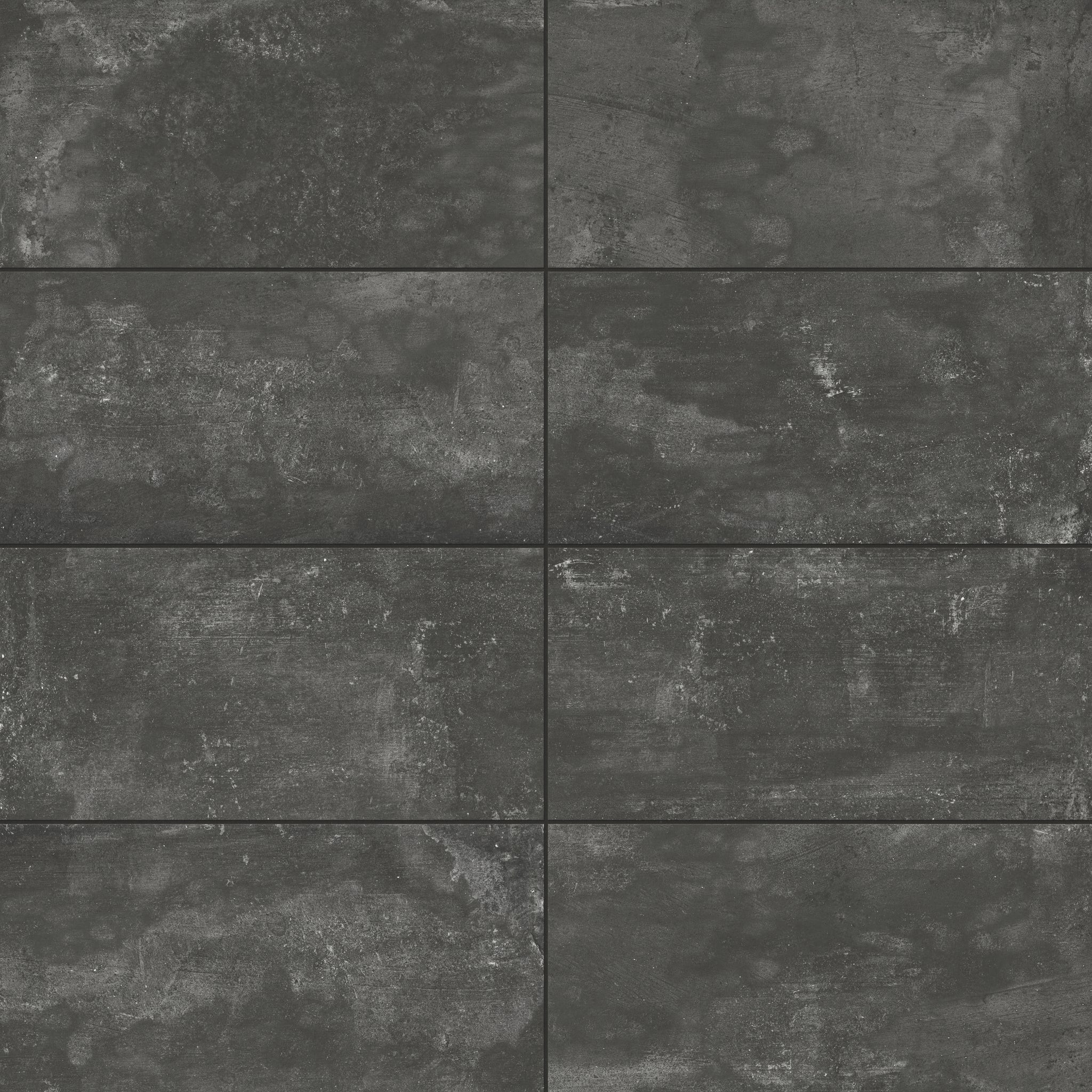 Ramsey 12x24 Matte Porcelain Tile in Coal | Edward Martin