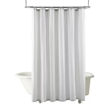 Linden Street Ticking Stripe Shower Curtain | JCPenney
