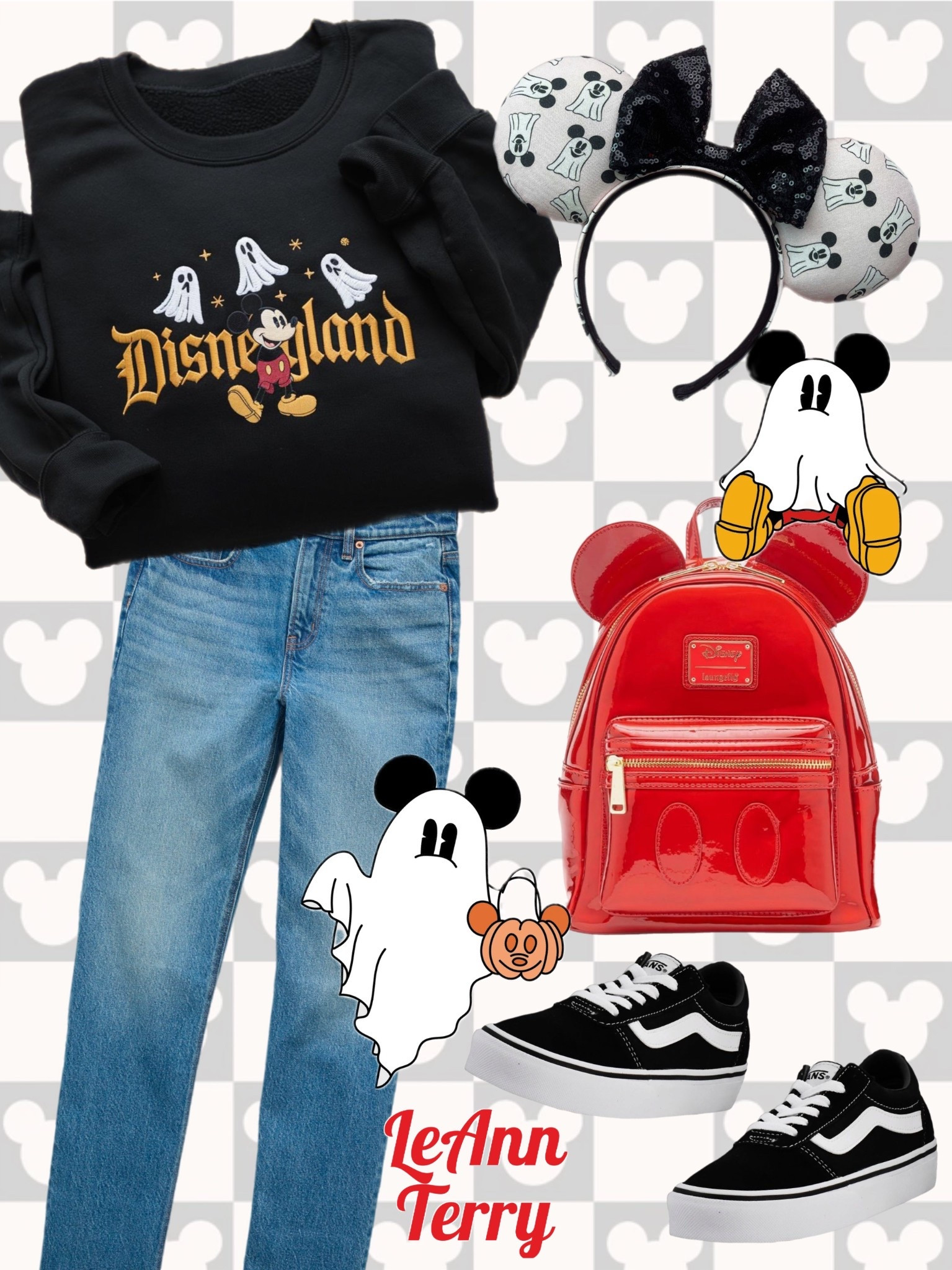 🎃 Disney magic meets spooky season 👻✨ From ghostly ears to the cutest red backpack, this outfit is perfect for a day at the parks or a cozy fall vibe. 🏰🍂

🖤 Disneyland sweatshirt
❤️ Mickey backpack
👟 Classic Vans
👻 Festive ears

Shop the full look and bring a little Disney magic to your Halloween season!

#DisneyHalloween #DisneyStyle #DisneyOotd #LTKDisney #LTKFinds #SpookySeason #DisneyMagic