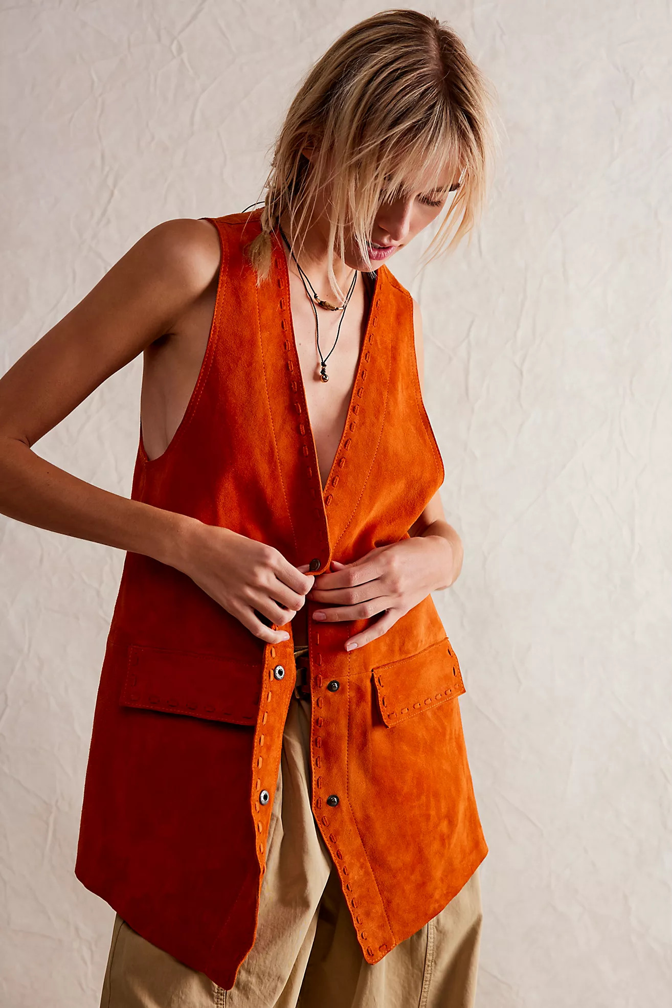 We The Free Low Rider Suede Vest | Free People (Global - UK&FR Excluded)