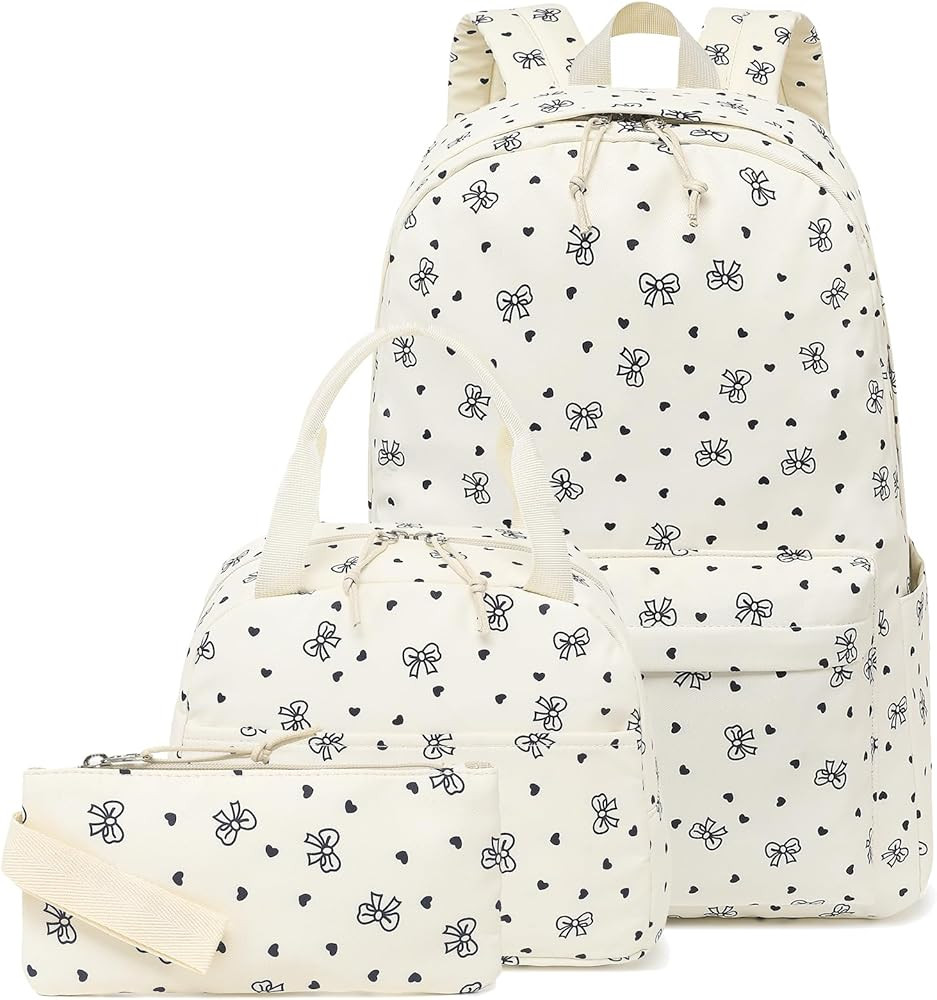 LEDAOU School Bag Backpack Set for Girls Teen Backpack | Amazon (US)