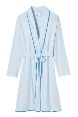 Pima Robe in Atlantic | Lake Pajamas