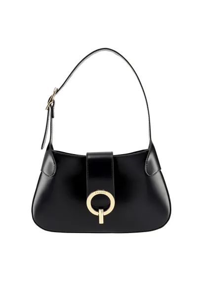 SAC BAGUETTE EN CUIR LISSE NOIR SANDRO - FEMME | Place des Tendances | Place des tendances (FR)