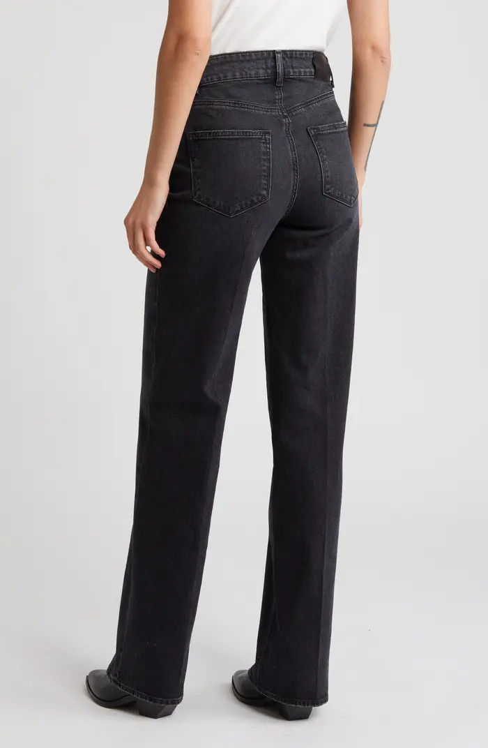 PAIGE Sasha High Waist Column Straight Leg Jeans | Nordstrom | Nordstrom