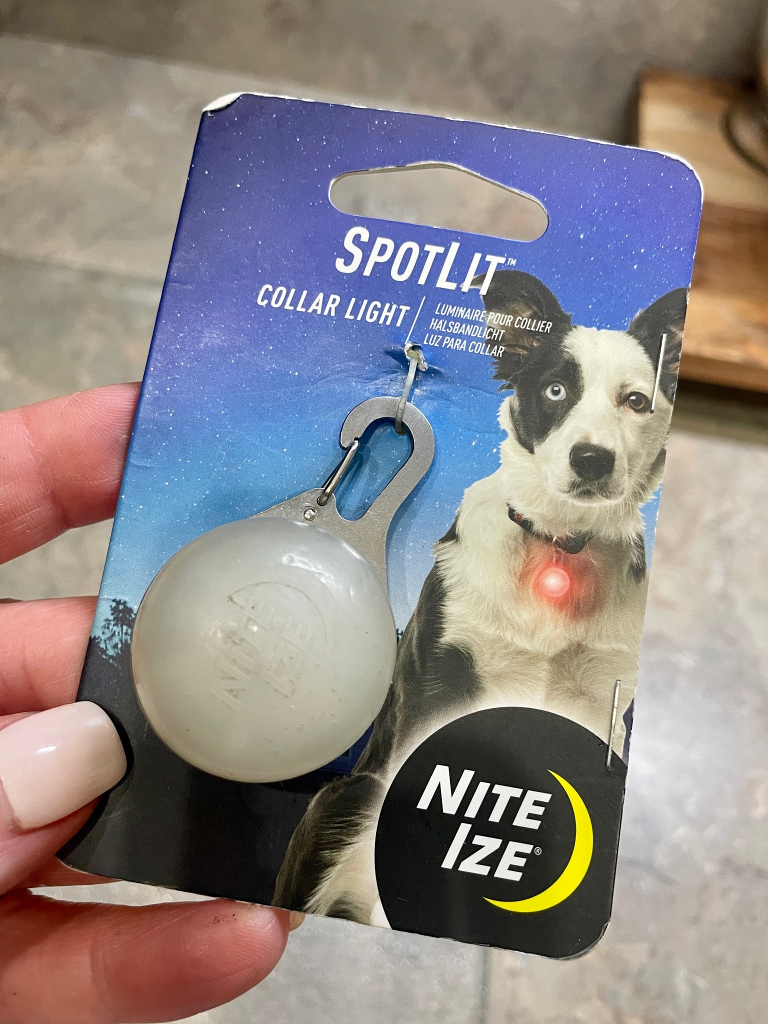 Dog Collar Light. Push on/off. Solid red light or blinking red light. Perfect for walking/hiking at dusk or nighttime. 

#LTKfamily #LTKhome