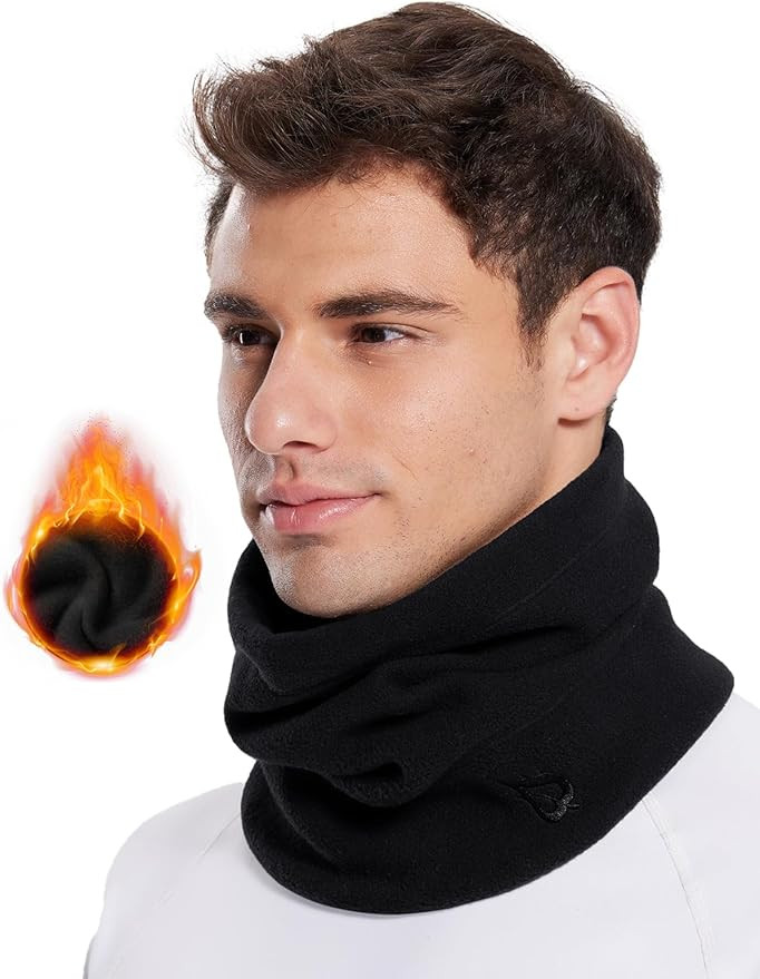 BALEAF Fleece Neck Gaiter for Men and Women - Winter Face Mask Ski Neck Warmer Cold Weather Gear ... | Amazon (US)