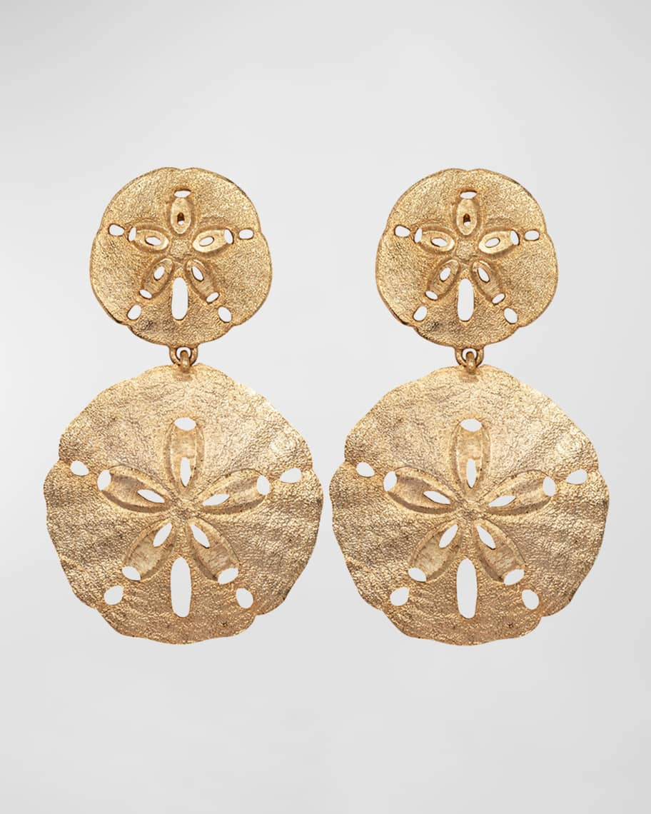 Jennifer Behr Tarni Sand Dollar Earrings | Neiman Marcus