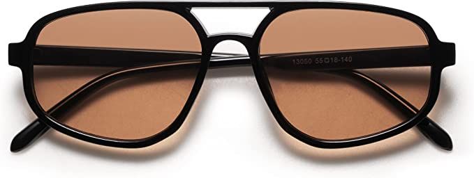 SOJOS Aviator Sunglasses for Women & Men, Retro, Double Bridge, Trendy lightweight, 90s Shades SJ... | Amazon (US)