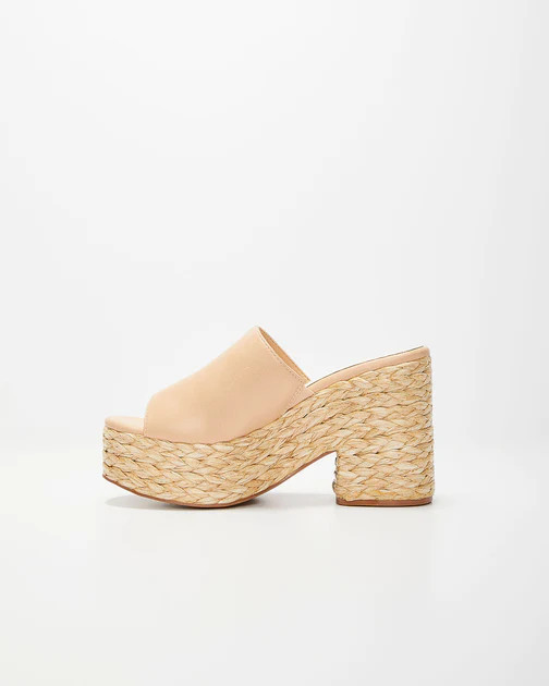 Vestavia Platform Espadrille Mule - Nude | VICI