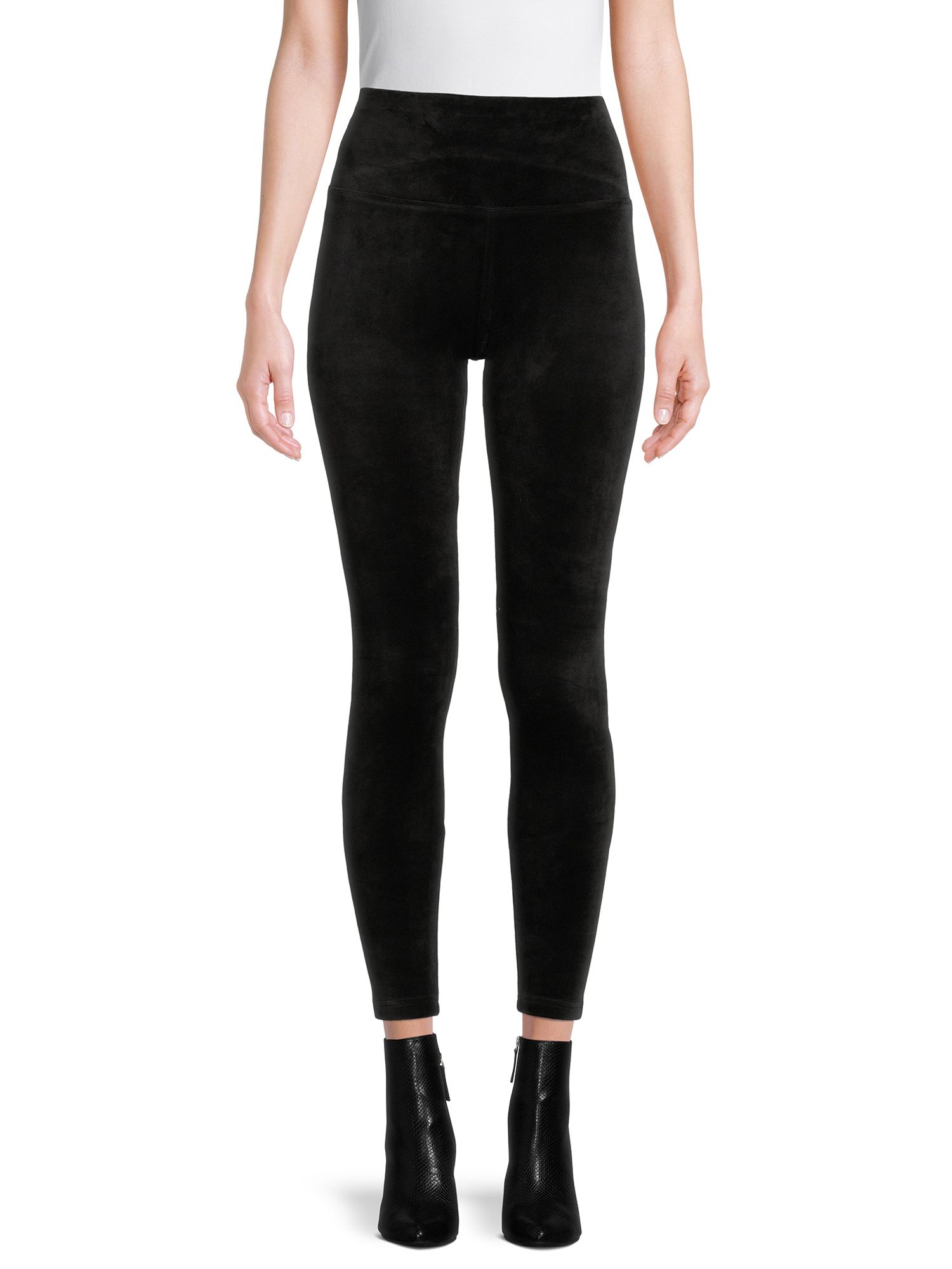 Time and Tru Women's Velvet Leggings | Walmart (US)