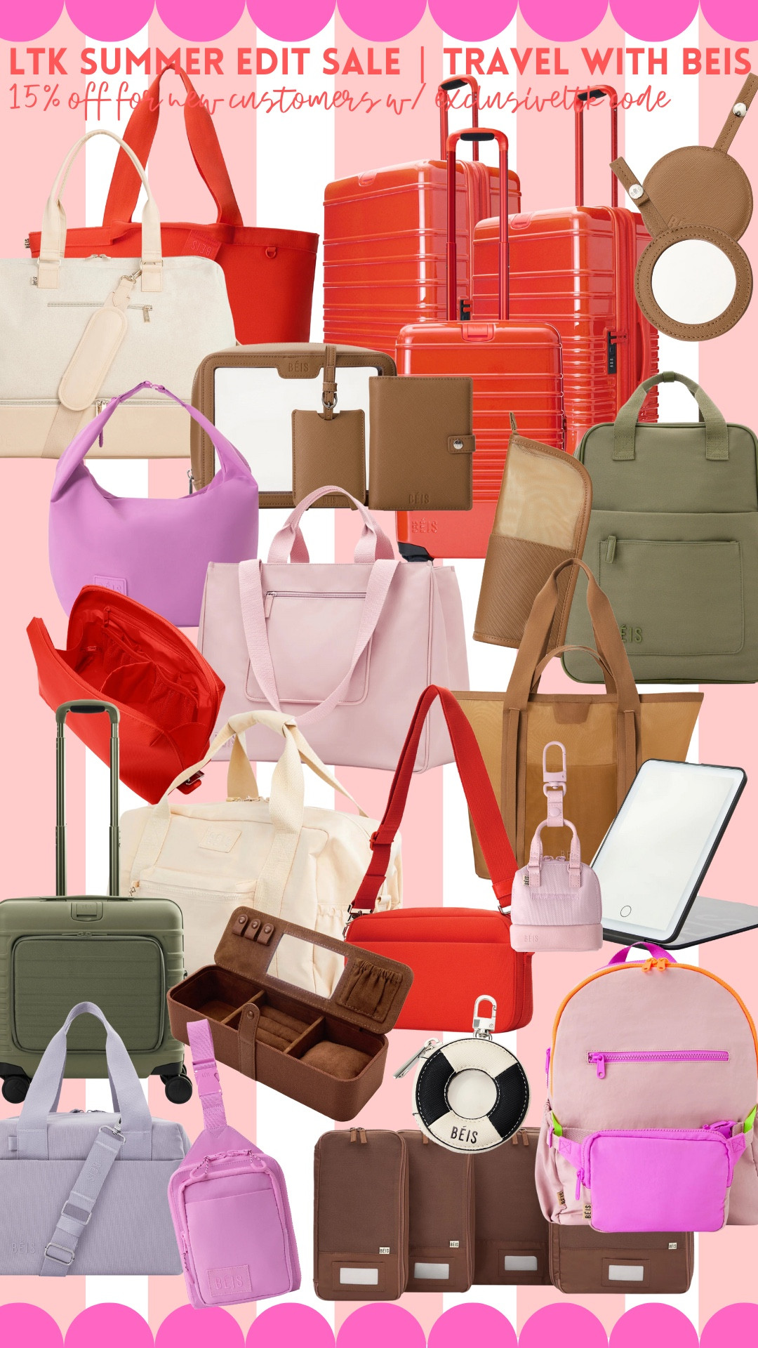 who wants to plan a trip?? get 15% off with code LTKSUMMER15 if you’re a new Beis customer … 

#LTKSummerEdit #LTKTravel #LTKItBag