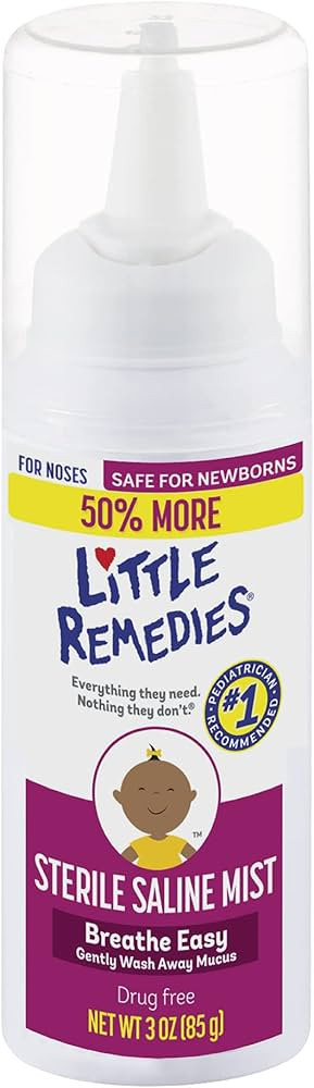 Little Remedies Sterile Saline Nasal Mist, Safe for Newborns, 3 oz | Amazon (US)