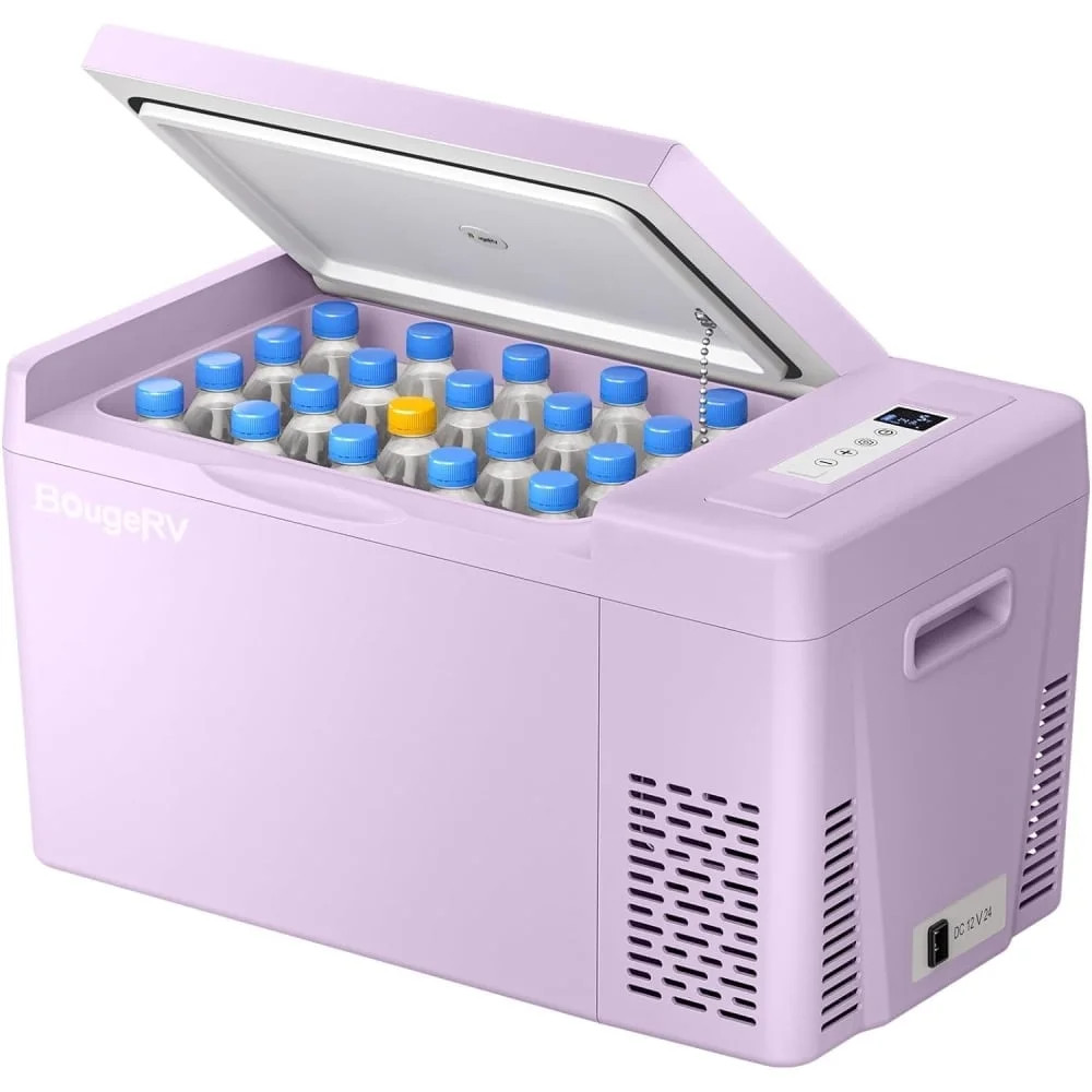 BougeRV Purple 23Qt Car Refrigerator 12 Volt Fridge Portable Freezer Compressor Cooler 12/24V DC ... | Walmart (US)