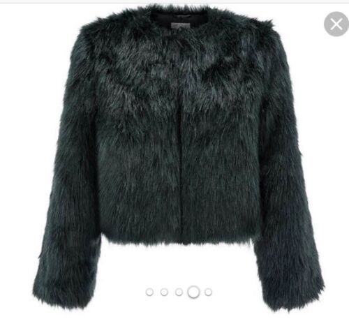 Details about   Green Short Faux Fur Coat | eBay UK