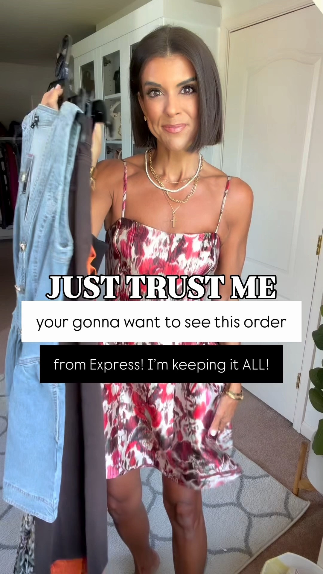 New @Express finds that I’m LOVING! I’m 5’5 and in size 0 regular length in both jeans, size xs in tank and tee and all dresses except the orange. Size small in that dress.

#LTKSeasonal #LTKootd #LTKSaleAlert