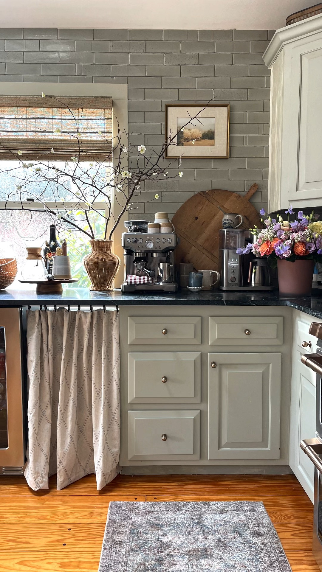 Little curtain switcharoo… ||||| to 🔷. 

Amazon Home, Cafe curtains, home decor, window treatments, coffee bar 

#LTKunder50 #LTKFind #LTKhome