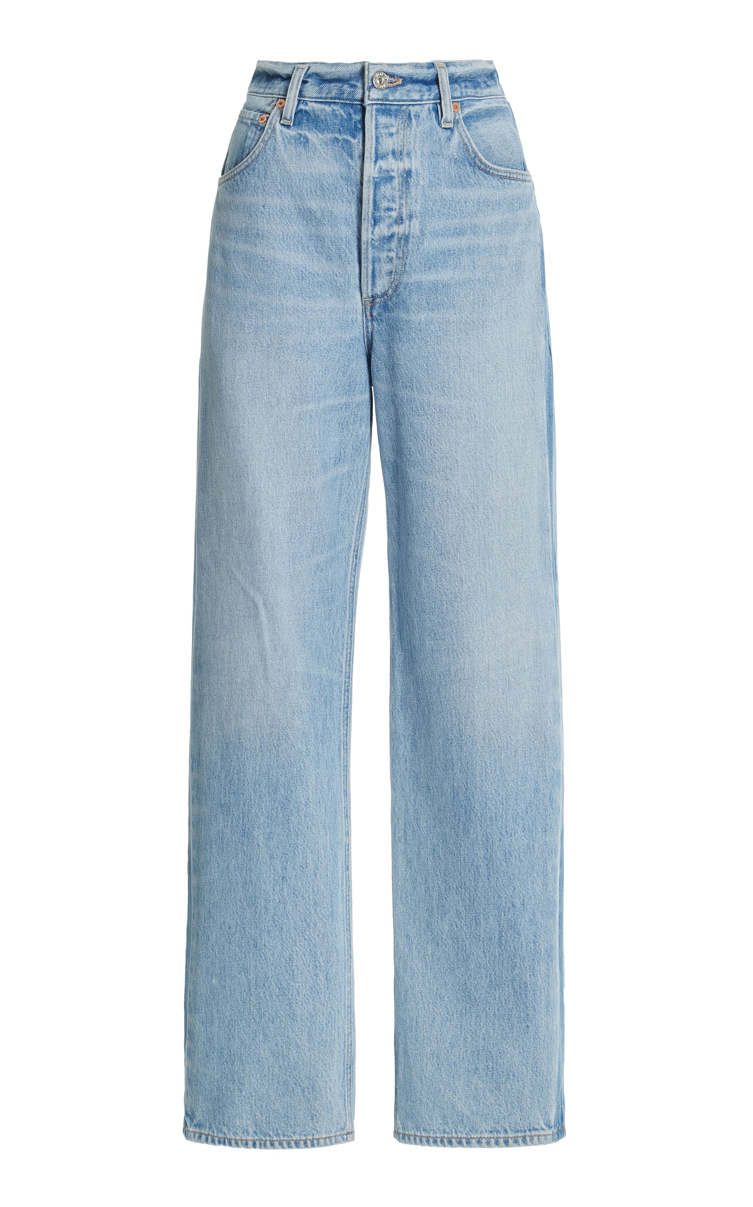 Ayla Rigid High-Rise Cropped Baggy Jeans | Moda Operandi (Global)