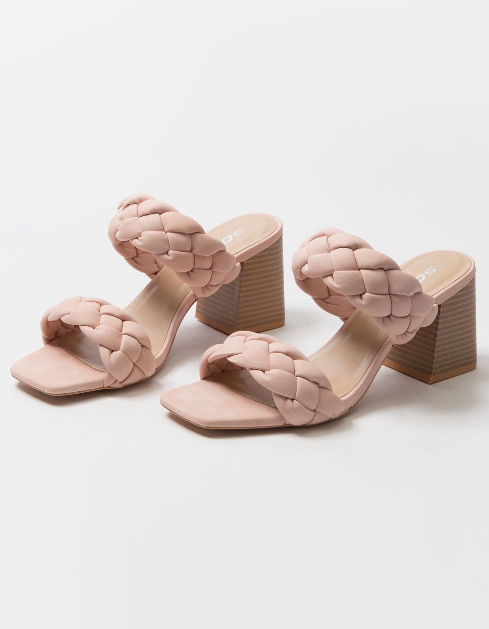 SODA Braided Womens Block Heels | Tillys