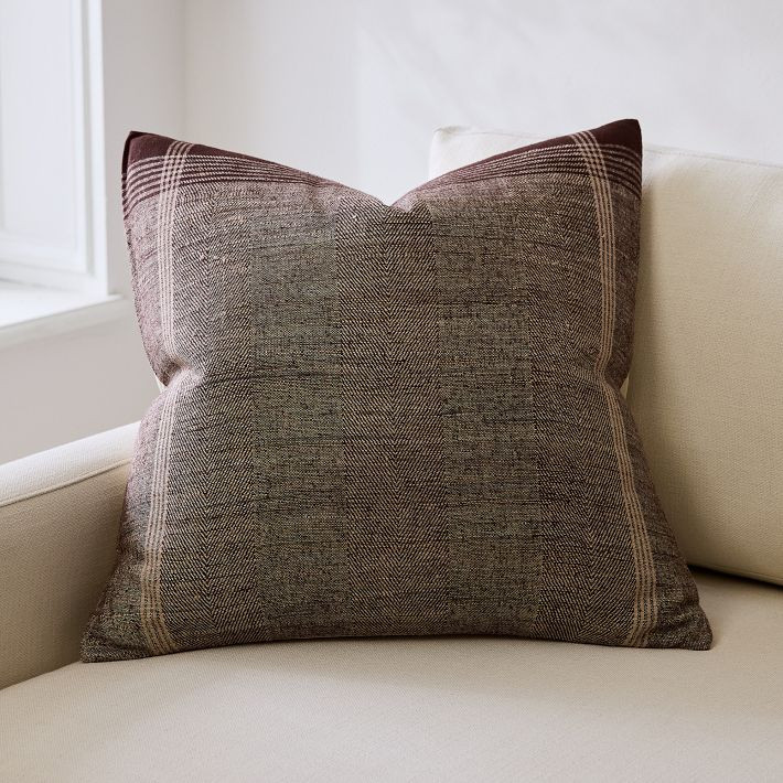 Framed Plaid Pillow Cover | West Elm (US)