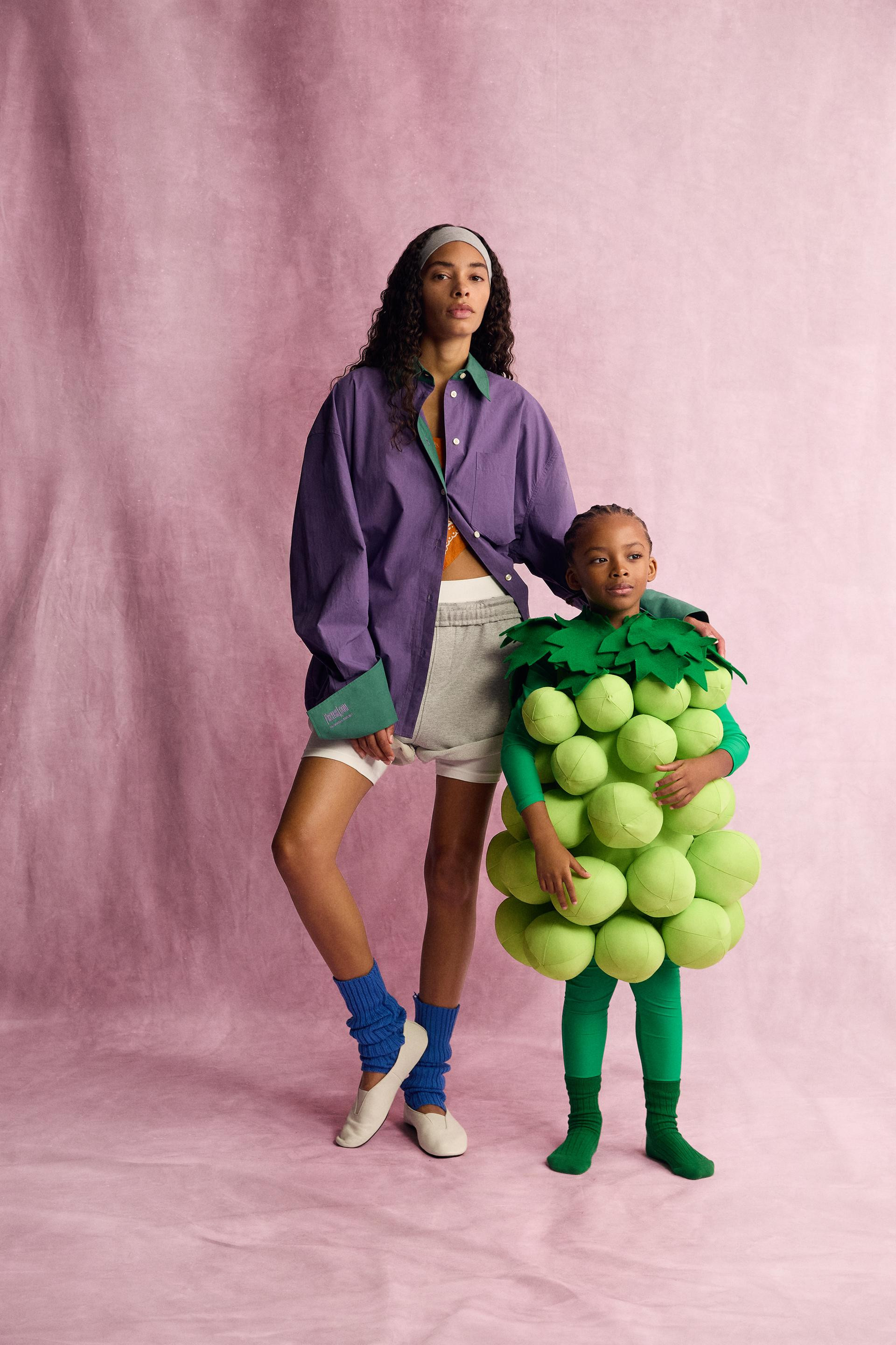 FRUIT OF THE LOOM\u2122 CONTRAST-FABRIC SHIRT | Zara US