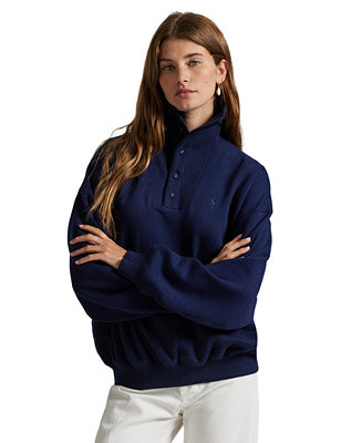 Women's Arctic Ribbed Mockneck Long-Sleeve Fleece Pullover | Macy's