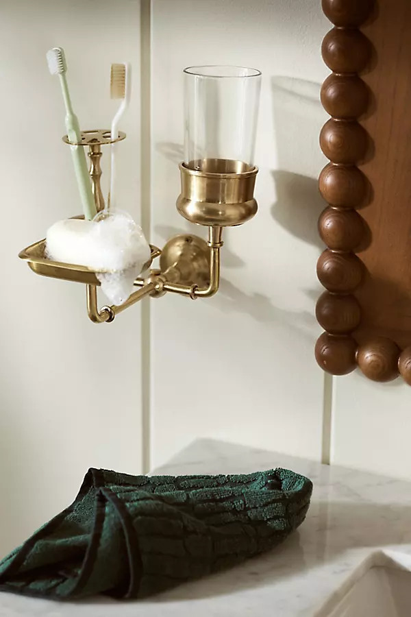 Brass Bathroom Organizer | Anthropologie (US)
