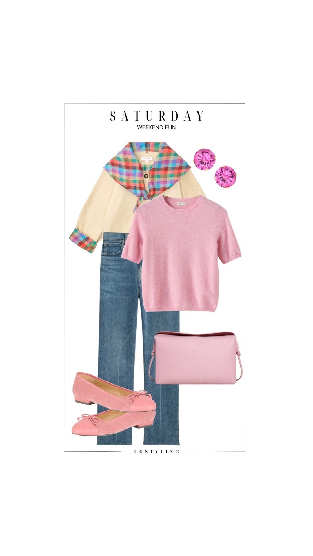 Saturday – Weekend Fun

A playful weekend outfit that mixes denim with cheerful color. Straight-leg jeans and a soft pink knit feel relaxed and comfortable, while the pastel scarf-collar jacket and matching ballet flats bring personality to the look. Finished with a blush bag and statement earrings for an easy spring weekend style moment.

#LTKWeekendStyle #LTKCasualStyle #LTKSpringFashion #LTKColorfulStyle #WeekendOutfit #CasualChic #DenimStyle #BalletFlats #EffortlessStyle #SpringOutfitIdeas

 

#LTKSpringSale #LTKootd #LTKgrwm