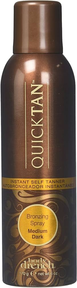 Body Drench QuickTan Bronzing Spray Instant Self Tanner, Medium/Dark, 6 Fl Oz (Pack of 3) | Amazon (US)
