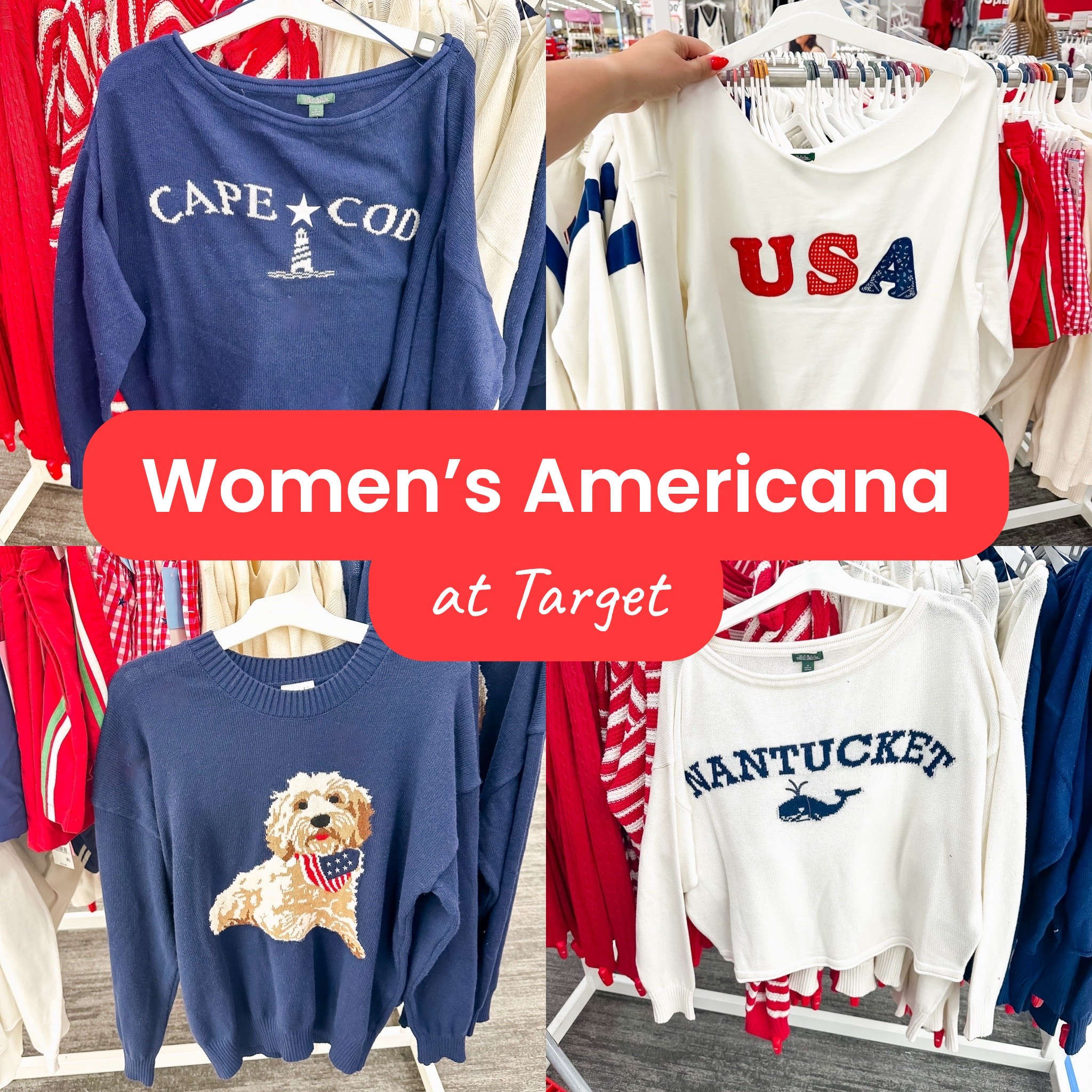 Women’s Americana Finds at Target

Memorial Day Outfit / 4th of July / Red, White & Blue / USA outfit / patriotic outfit / target style / coastal outfit / summer outfit

#LTKSeasonal #LTKootd