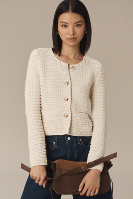 PAIGE Oberon Textured Cardigan Sweater | Anthropologie (US)