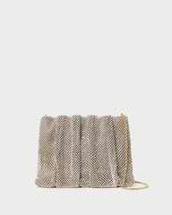 Ember Gold Diamante Gathered Clutch | Loeffler Randall