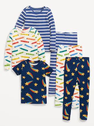Unisex 6-Piece Printed Pajama Set for Toddler & Baby | Old Navy (US)