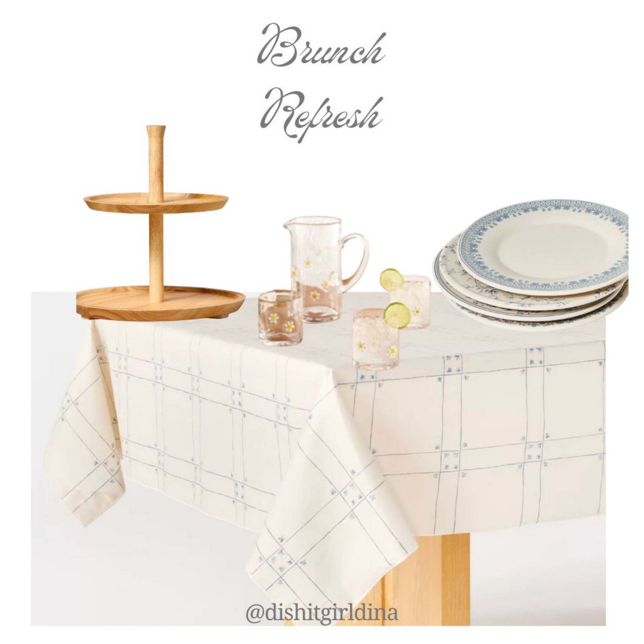 Brunch in blue is the name of the game this season! Add these pretty dishes and glassware to make your spring brunch sing !

#LTKFindsUnder50 #LTKHome #LTKSpringSale