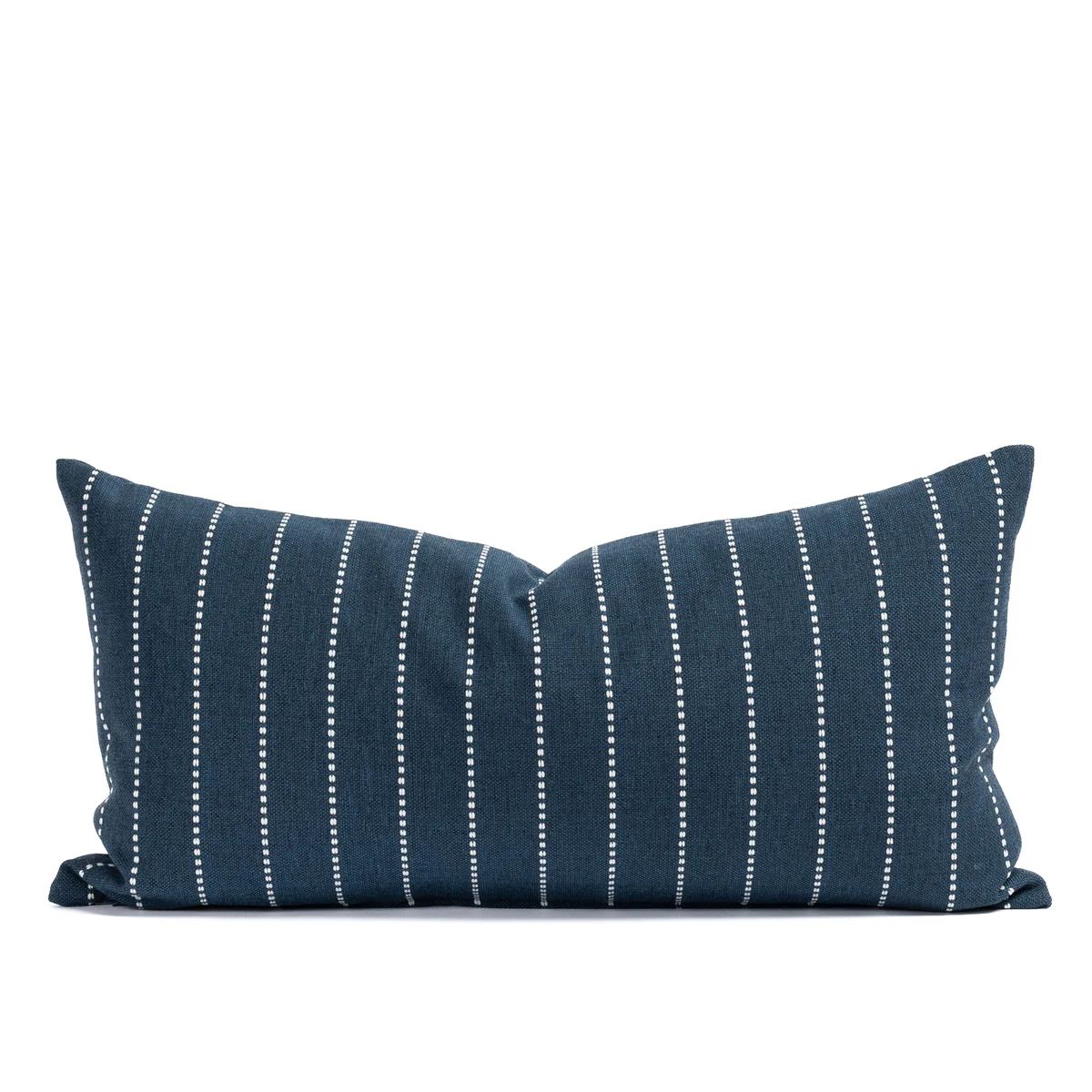 Fontana 12x24 Indoor/Outdoor Lumbar Pillow, Navy | Tonic Living