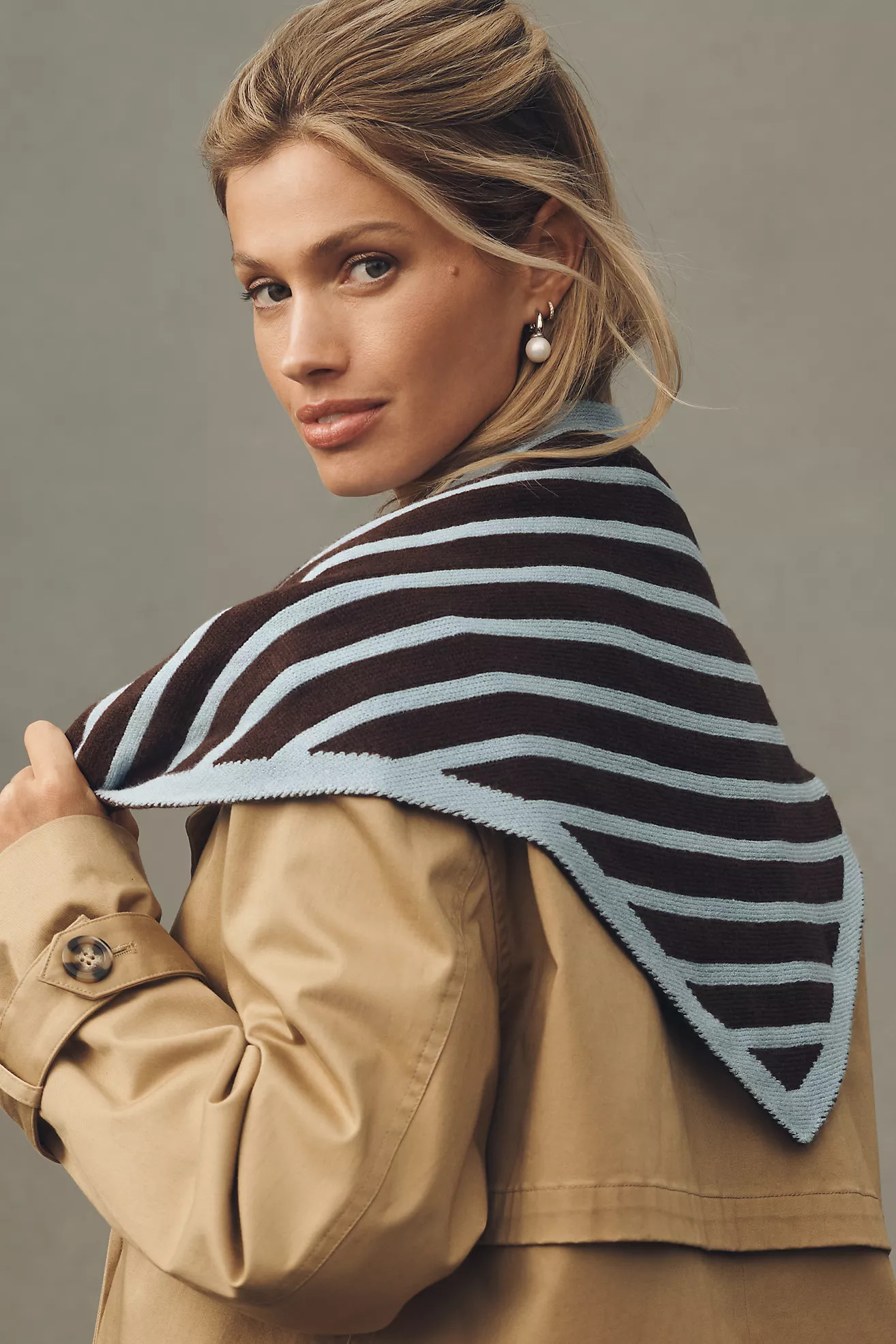 By Anthropologie Triangle Knit Scarf | Anthropologie (US)