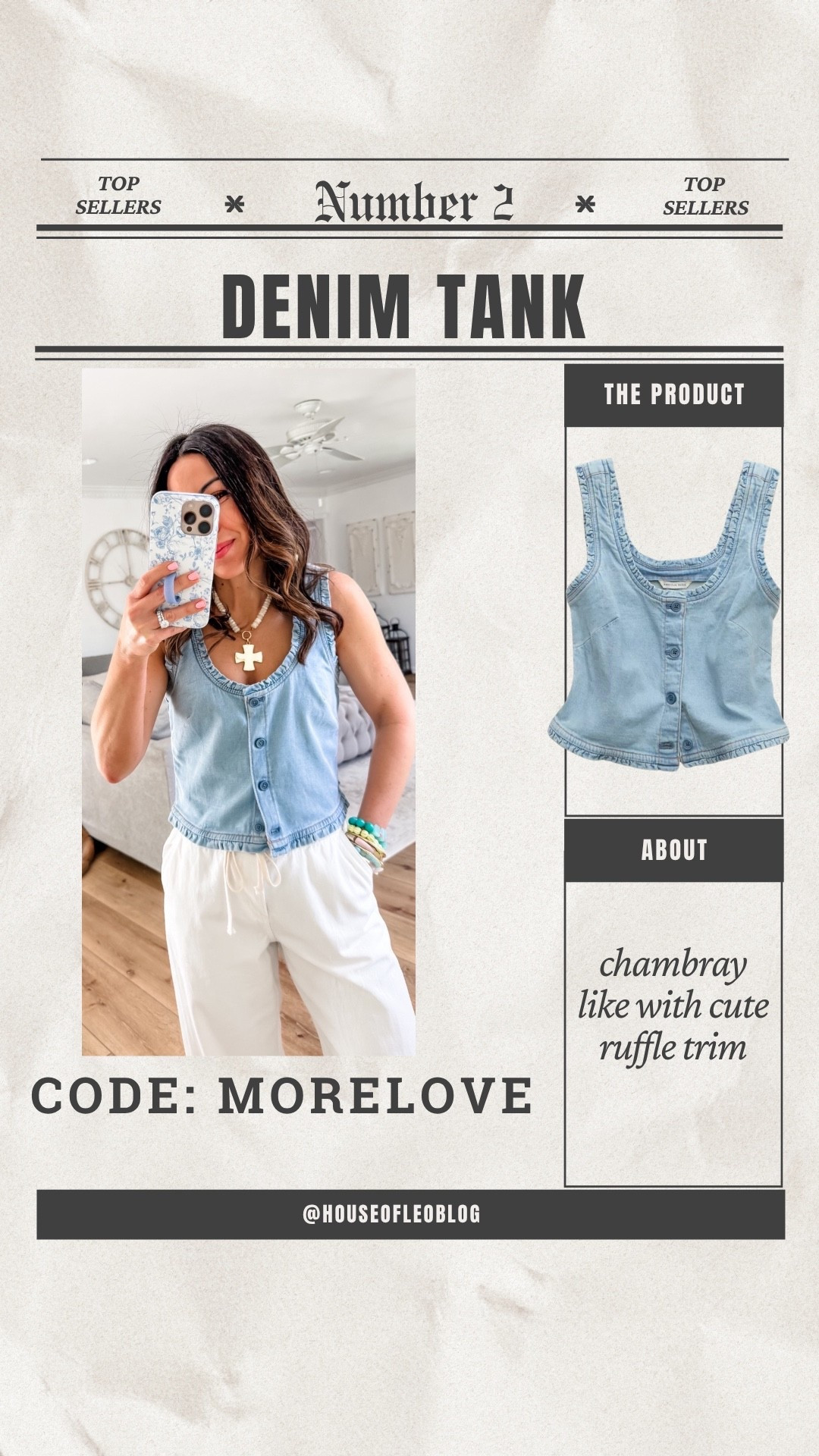 Code MORELOVE. Xs wide leg jeans. Small denim tank. Drawstring, jeans, baggy, jeans, white jeans, white denim.



#LTKPetite #LTKOver40 #LTKSaleAlert