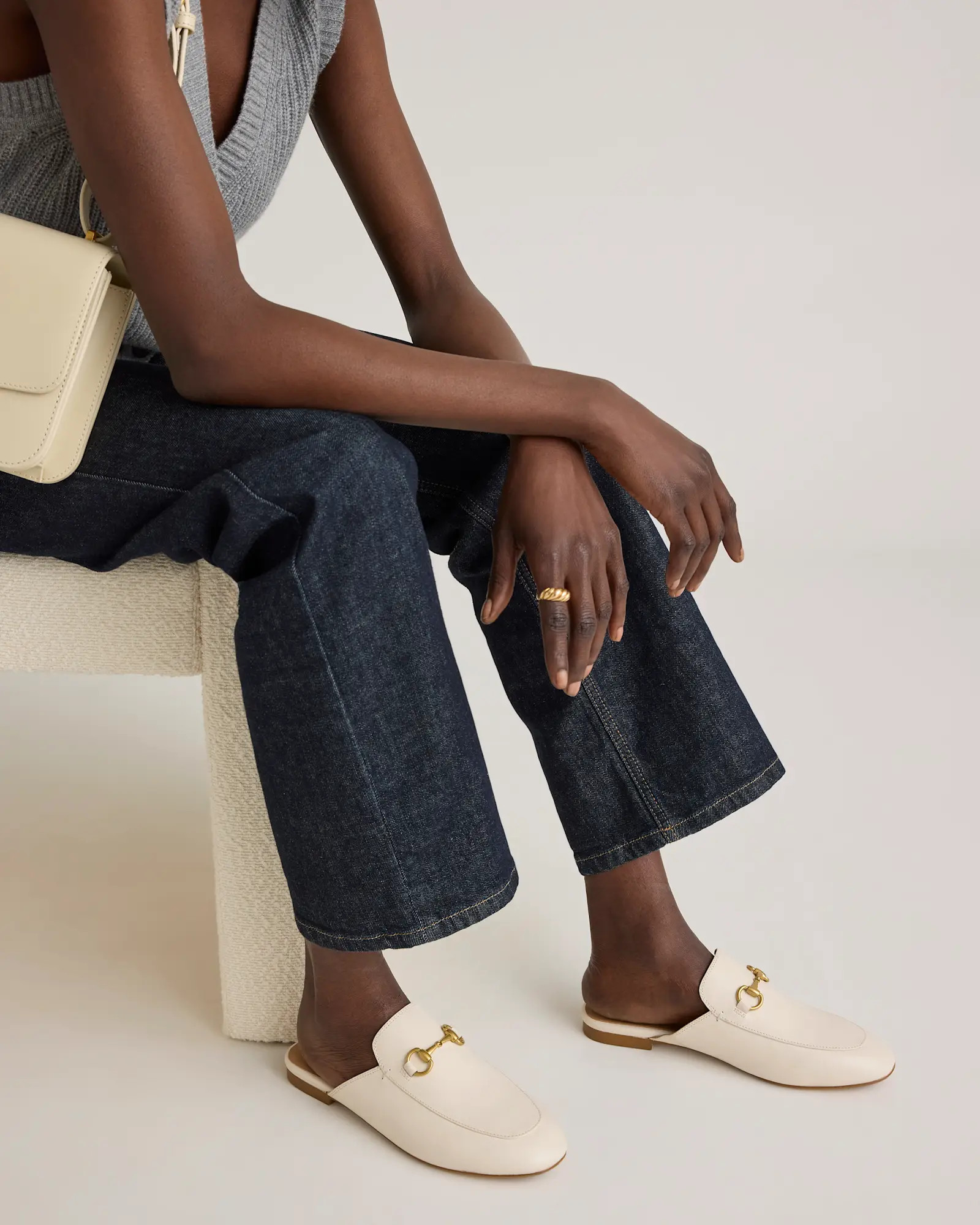 Italian Leather Horsebit Loafer Mule | Quince