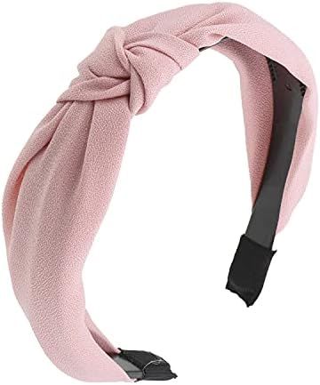 Classic Textured Turban Knotted Headband - Light Pink | Amazon (US)