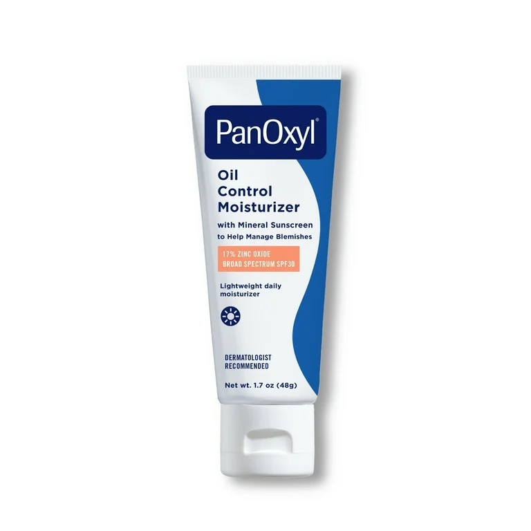 PanOxyl AM Oil Control Moisturizer with Hyaluronic Acid & Mineral Sunscreen, Acne Treatment, All ... | Walmart (US)