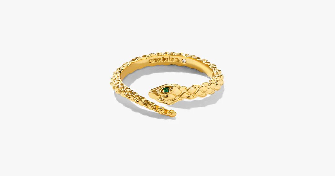 Gold Snake Ring - Cleo | Ana Luisa