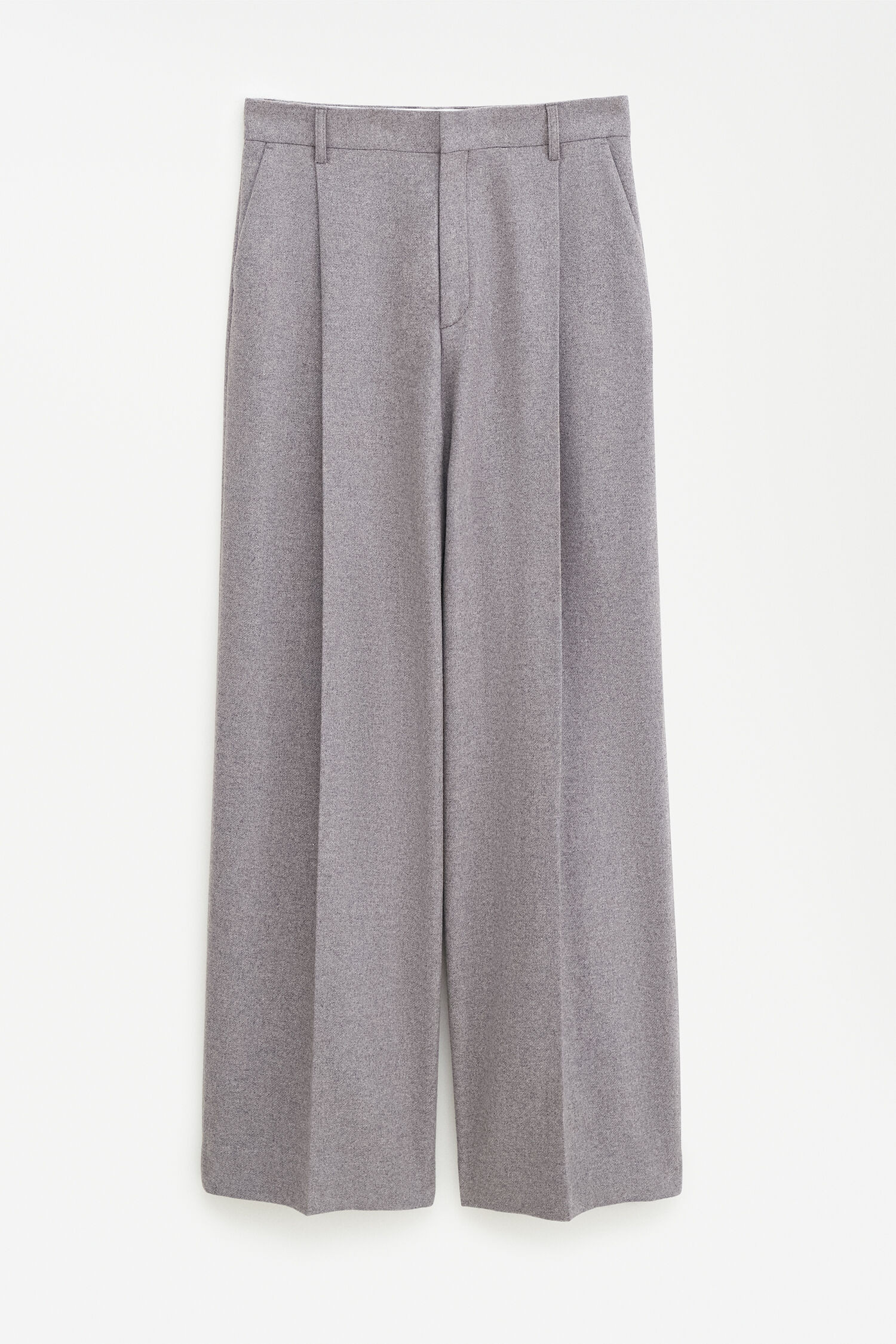 Wide Pleated Flannel Trousers | Filippa K