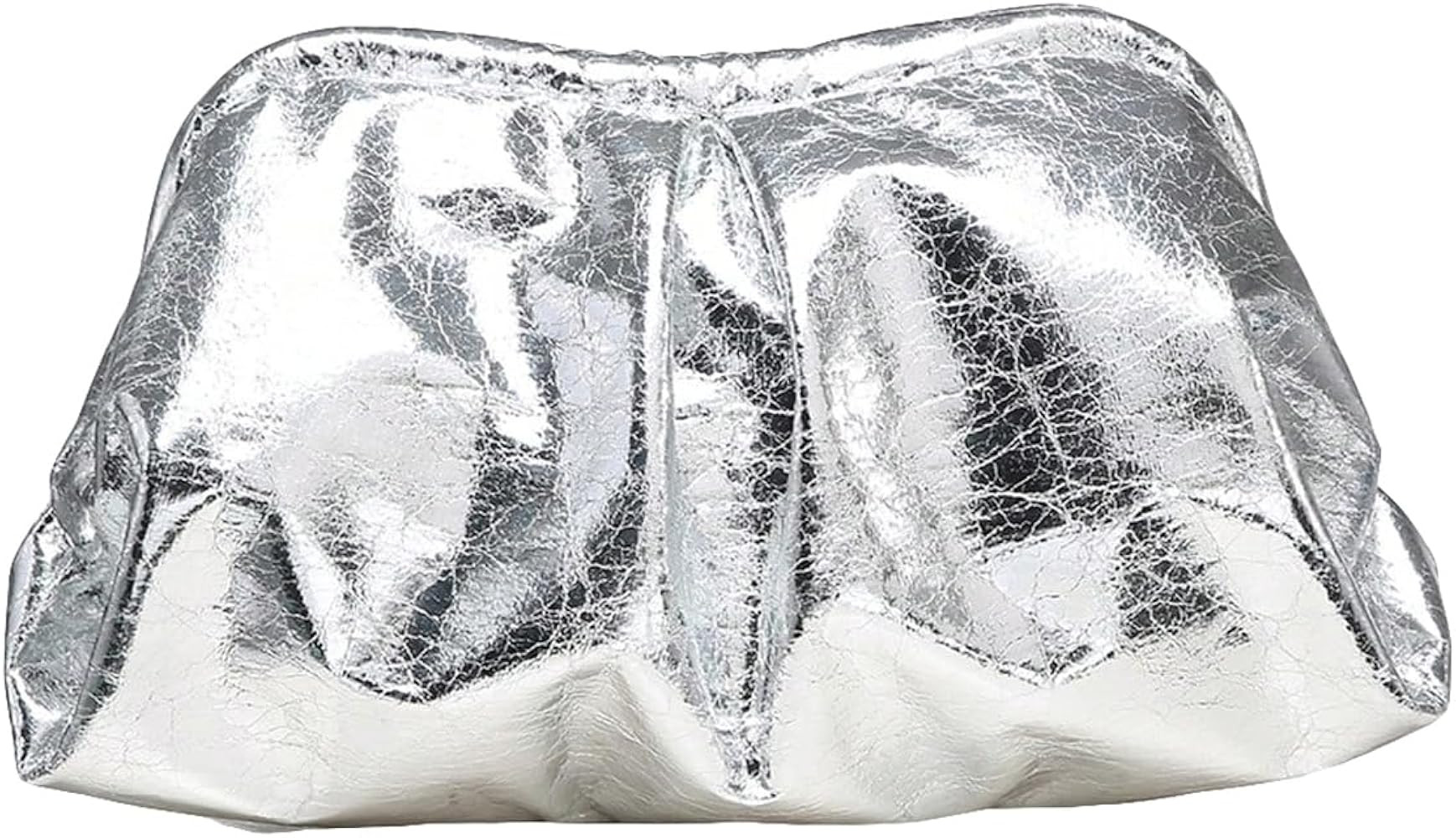 Verdusa Women's PU Leather Clutch Handbags Ruched Bag Purse | Amazon (US)