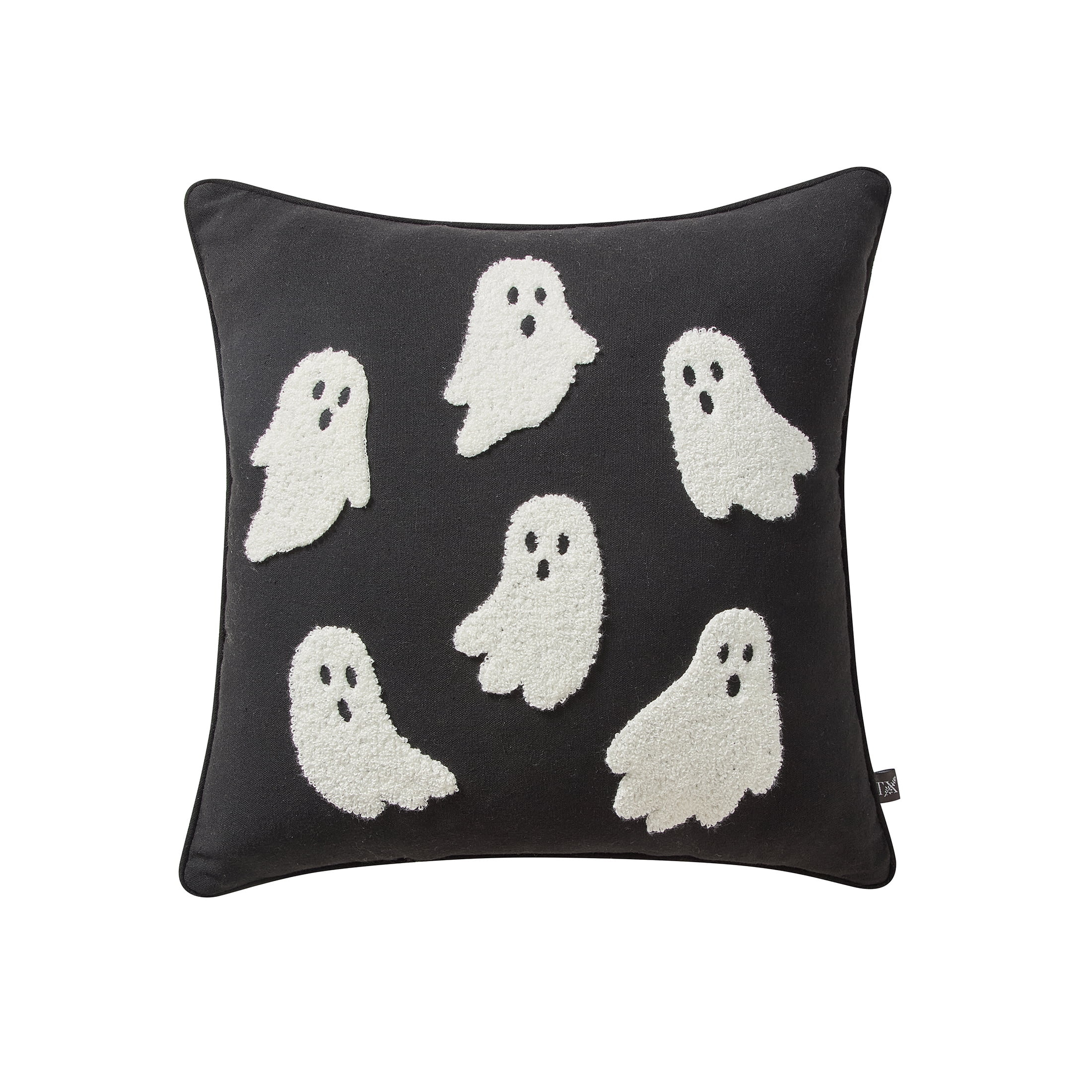 My Texas House 18" x 18" Black/Ivory Boucle Ghost Decorative Pillow | Walmart (US)
