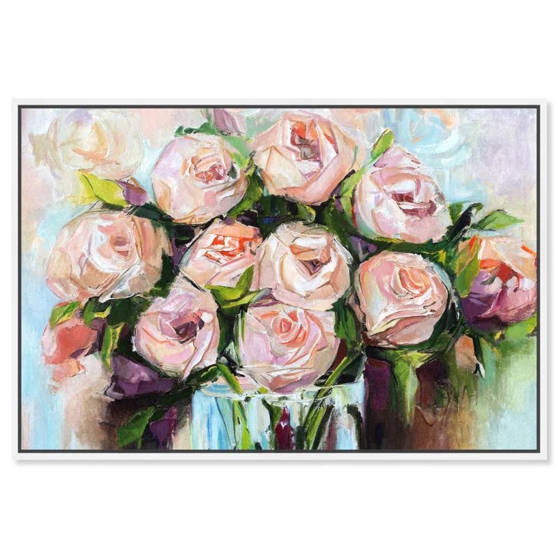 Creamy Flowers by Oliver Gal Print | Wayfair North America