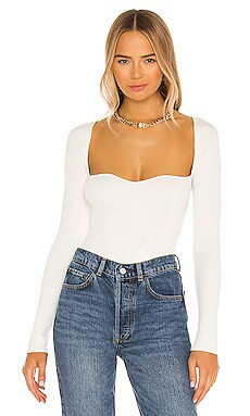 One Grey Day X REVOLVE Seville Bodysuit in Ivory from Revolve.com | Revolve Clothing (Global)