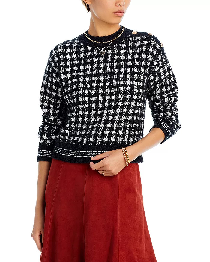 Button Trim Crewneck Sweater - 100% Exclusive | Bloomingdale's (US)